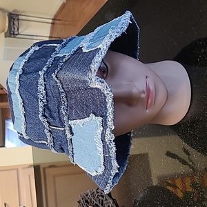 Ripped Unisex Denim Bucket Hat